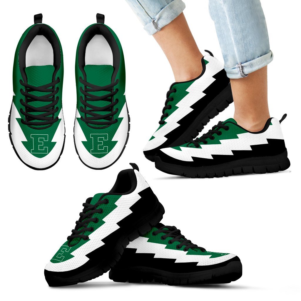 Pretty Eastern Michigan Eagles Sneakers Jagged Saws Creative Draw Pretty Eastern Michigan Eagles Sneakers Jagged Saws Creative Draw