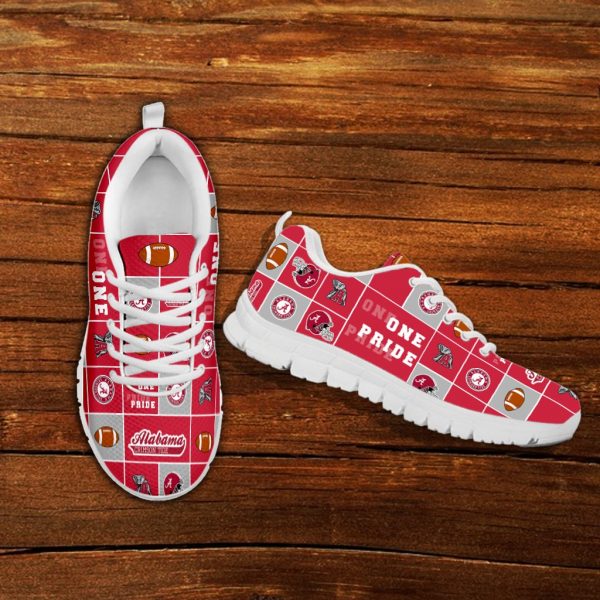 Pride Flag Alabama Crimson Tide Sneakers