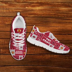 Pride Flag Arkansas Razorbacks Sneakers