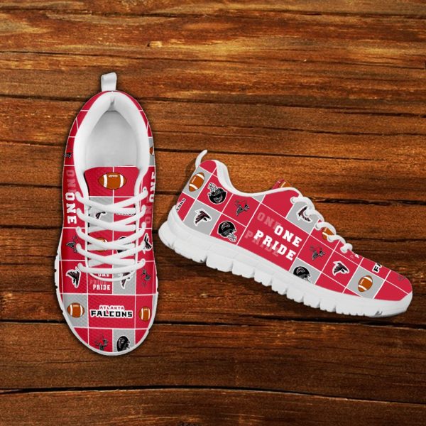 Pride Flag Atlanta Falcons Sneakers