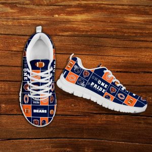 Pride Flag Chicago Bears Sneakers