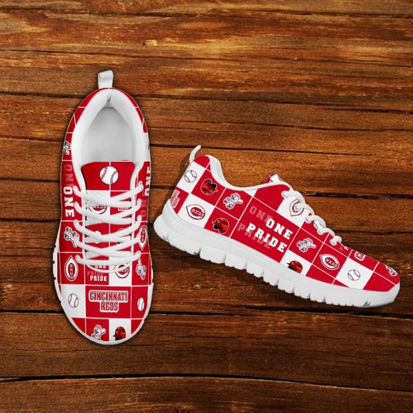 Pride Flag Cincinnati Reds Sneakers