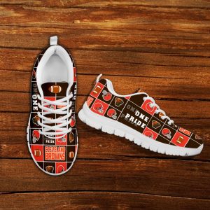 Pride Flag Cleveland Browns Sneakers
