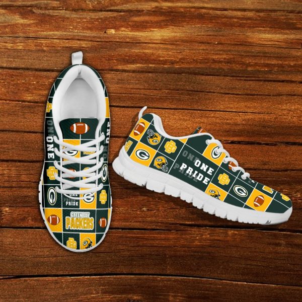 Pride Flag Green Bay Packers Sneakers