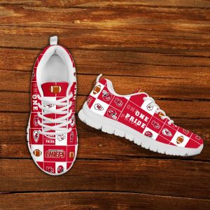 Pride Flag Kansas City Chiefs Sneakers