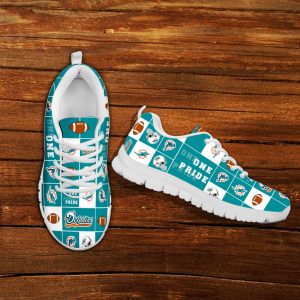 Pride Flag Miami Dolphins Sneakers