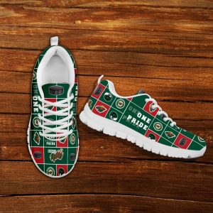 Pride Flag Minnesota Wild Sneakers