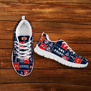 Pride Flag New England Patriots Sneakers