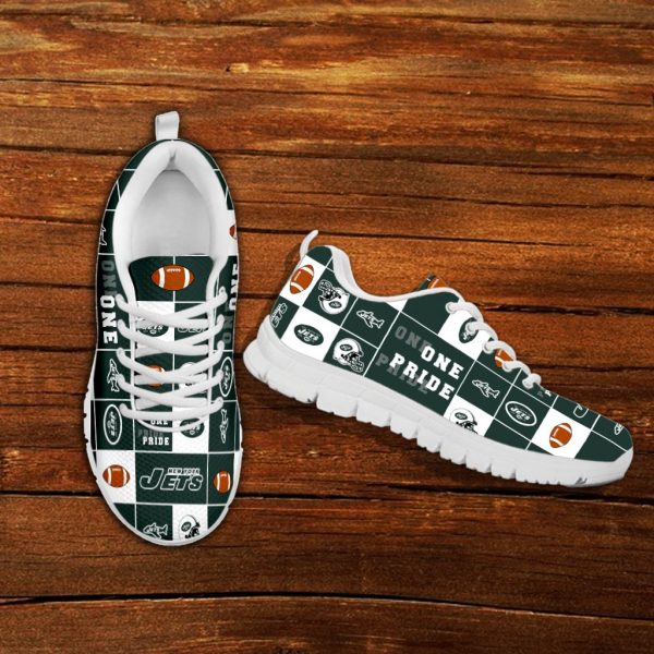 Pride Flag New York Jets Sneakers