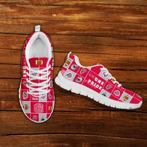 Pride Flag Ohio State Buckeyes Sneakers