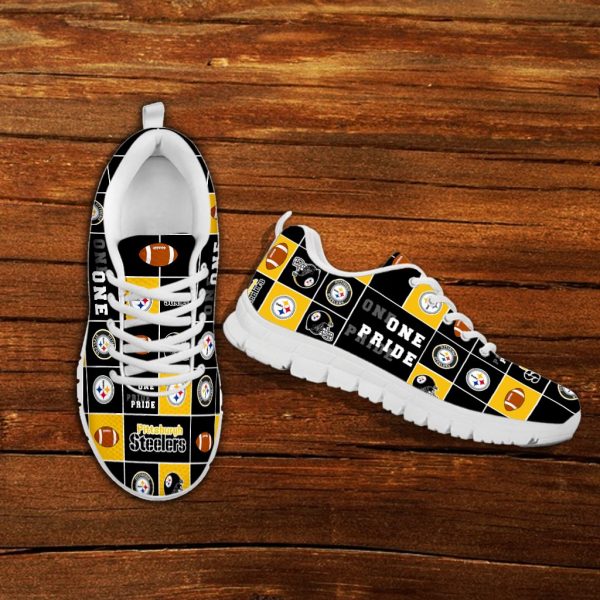 Pride Flag Pittsburgh Steelers Sneakers