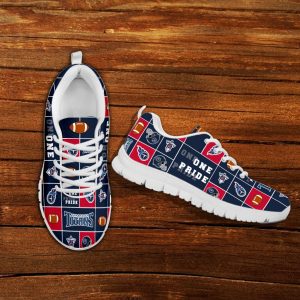 Pride Flag Tennessee Titans Sneakers