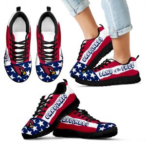 Proud Of American Flag Three Line Arizona Cardinals Sneakers