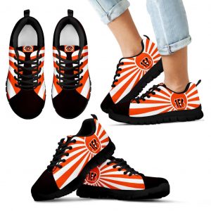 Rising Sun Sparkling Tremendous Cincinnati Bengals Sneakers