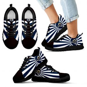 Rising Sun Sparkling Tremendous Los Angeles Rams Sneakers