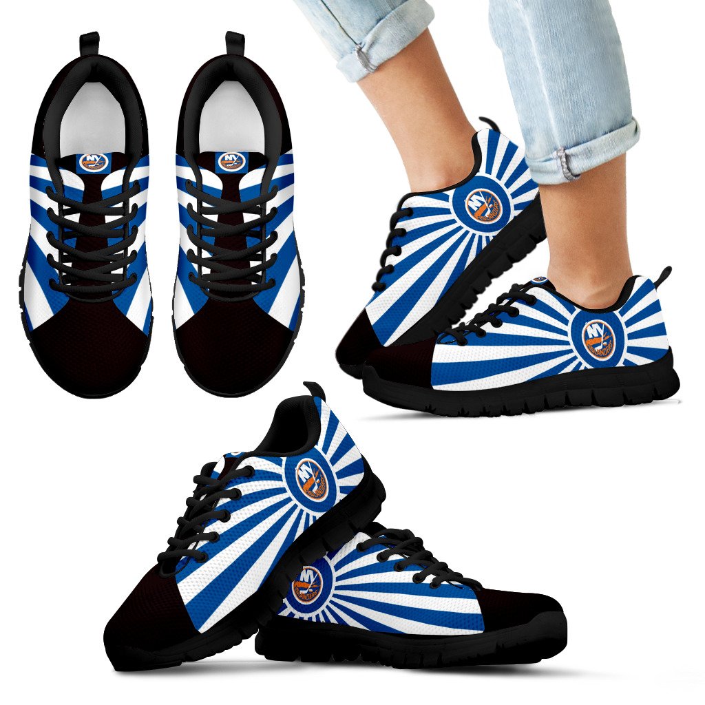 Rising Sun Sparkling Tremendous New York Islanders Sneakers Rising Sun Sparkling Tremendous New York Islanders Sneakers