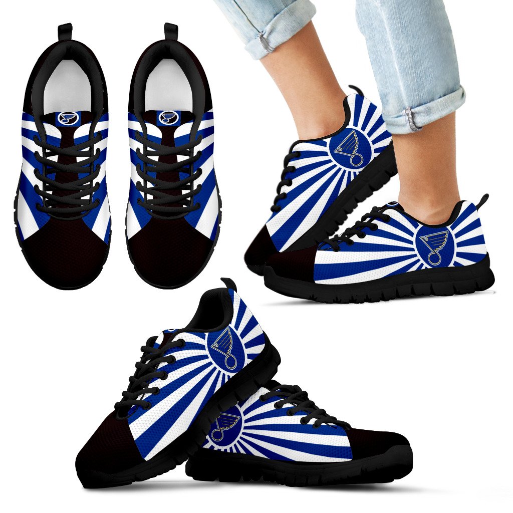 Rising Sun Sparkling Tremendous St. Louis Blues Sneakers Rising Sun Sparkling Tremendous St. Louis Blues Sneakers