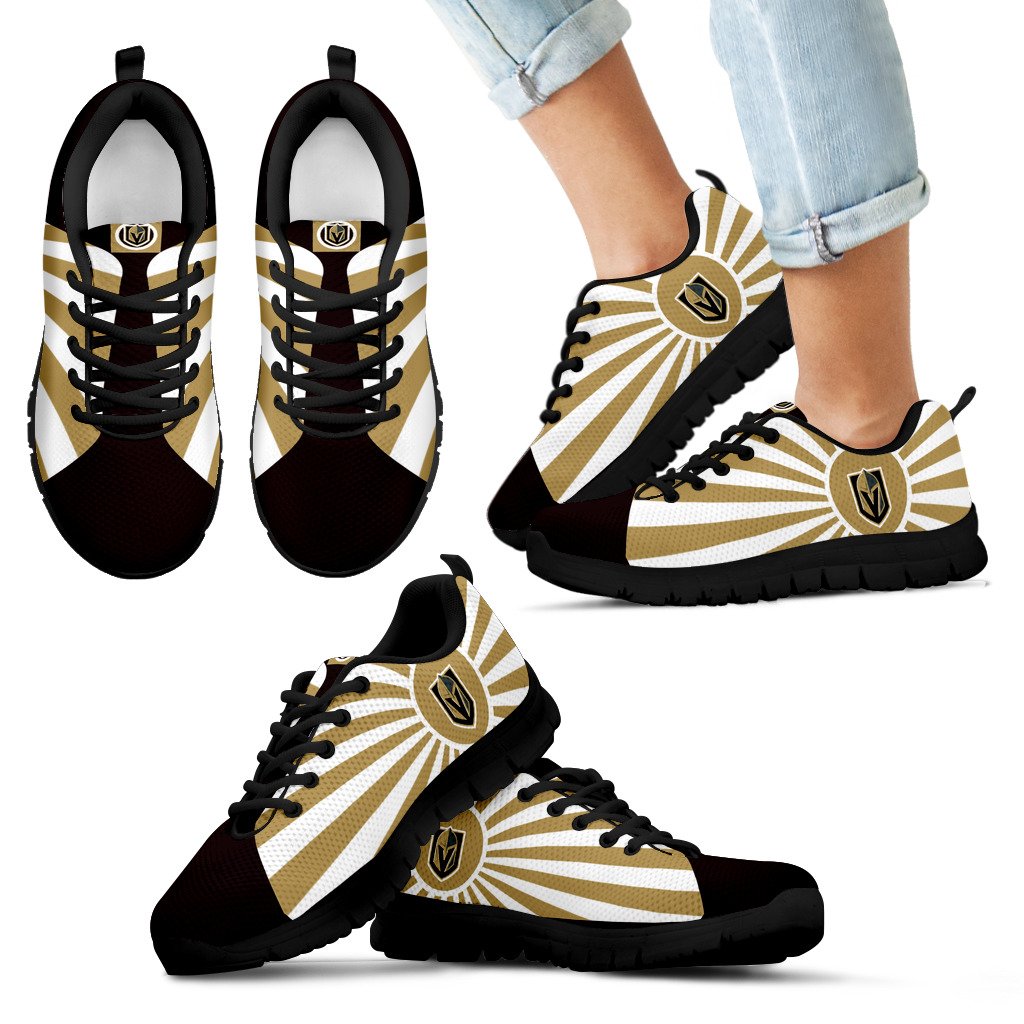 Rising Sun Sparkling Tremendous Vegas Golden Knights Sneakers Rising Sun Sparkling Tremendous Vegas Golden Knights Sneakers