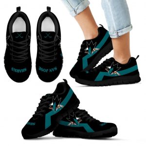 San Jose Sharks Line Logo Sneakers