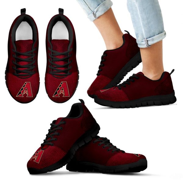 Seamless Line Magical Wave Beautiful Arizona Diamondbacks Sneakers