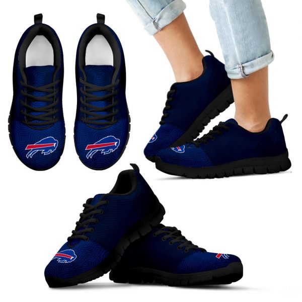 Seamless Line Magical Wave Beautiful Buffalo Bills Sneakers