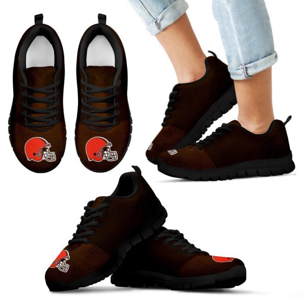 Seamless Line Magical Wave Beautiful Cleveland Browns Sneakers