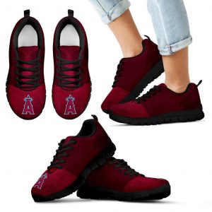 Seamless Line Magical Wave Beautiful Los Angeles Angels Sneakers