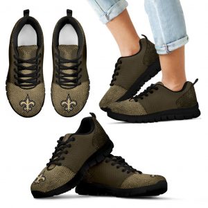 Seamless Line Magical Wave Beautiful New Orleans Saints Sneakers
