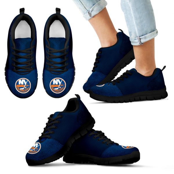 Seamless Line Magical Wave Beautiful New York Islanders Sneakers