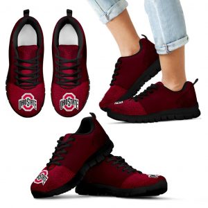 Seamless Line Magical Wave Beautiful Ohio State Buckeyes Sneakers