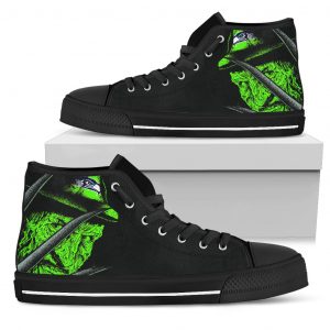 Seattle Seahawks Nightmare Freddy Colorful High Top Shoes