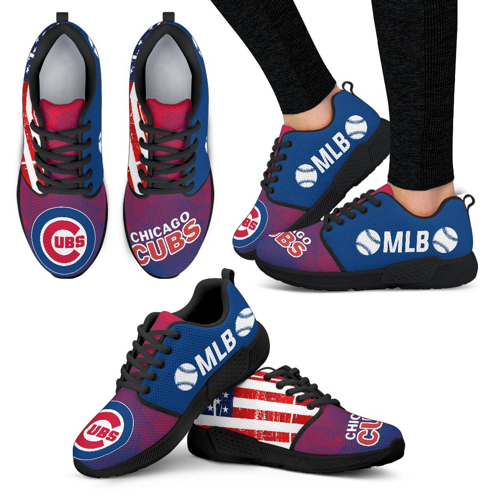 Simple Fashion Chicago Cubs Shoes Athletic Sneakers Simple Fashion Chicago Cubs Shoes Athletic Sneakers