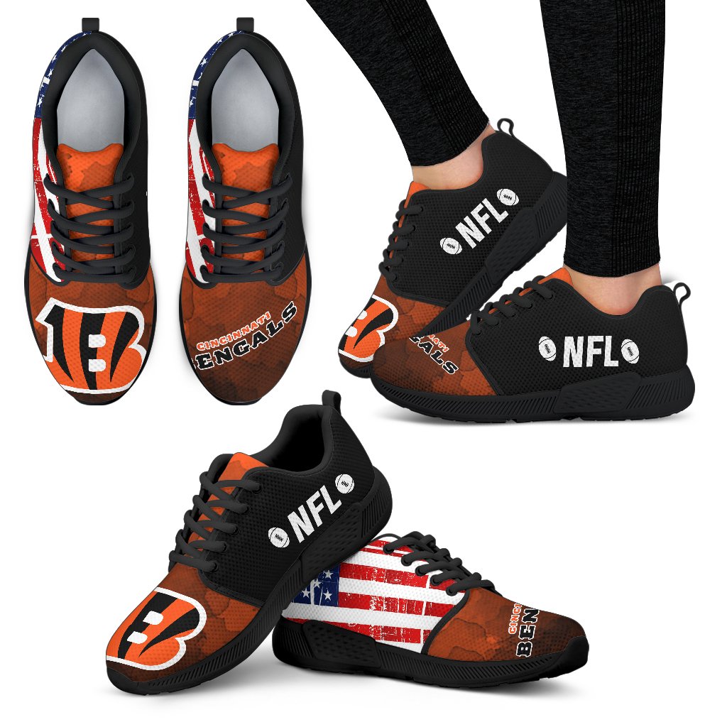 Simple Fashion Cincinnati Bengals Shoes Athletic Sneakers Simple Fashion Cincinnati Bengals Shoes Athletic Sneakers