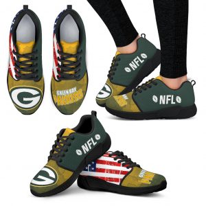 Simple Fashion Green Bay Packers Shoes Athletic Sneakers