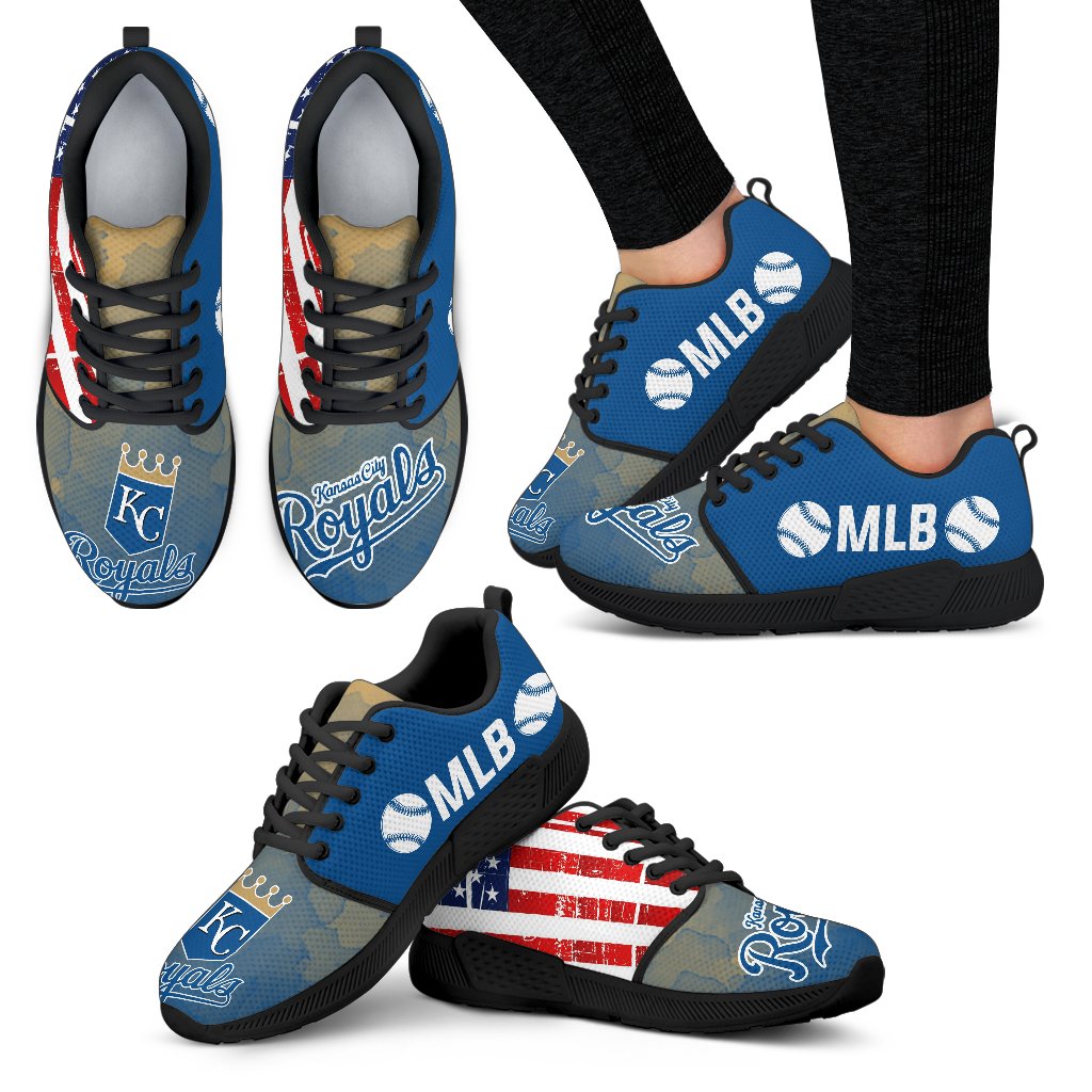 Simple Fashion Kansas City Royals Shoes Athletic Sneakers Simple Fashion Kansas City Royals Shoes Athletic Sneakers
