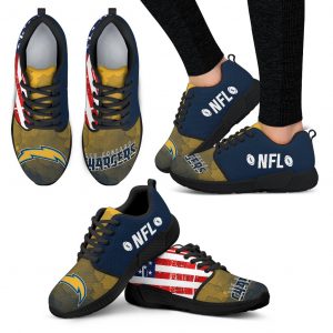 Simple Fashion Los Angeles Chargers Shoes Athletic Sneakers