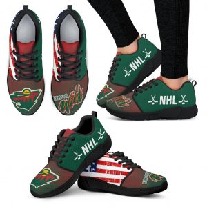Simple Fashion Minnesota Wild Shoes Athletic Sneakers