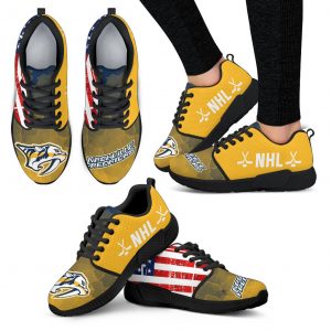 Simple Fashion Nashville Predators Shoes Athletic Sneakers