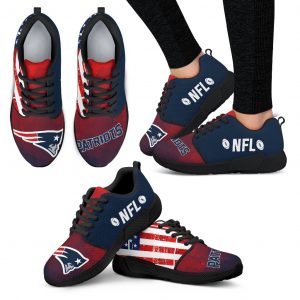 Simple Fashion New England Patriots Shoes Athletic Sneakers