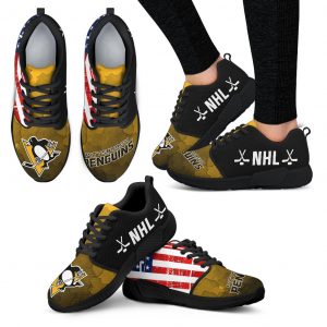 Simple Fashion Pittsburgh Penguins Shoes Athletic Sneakers