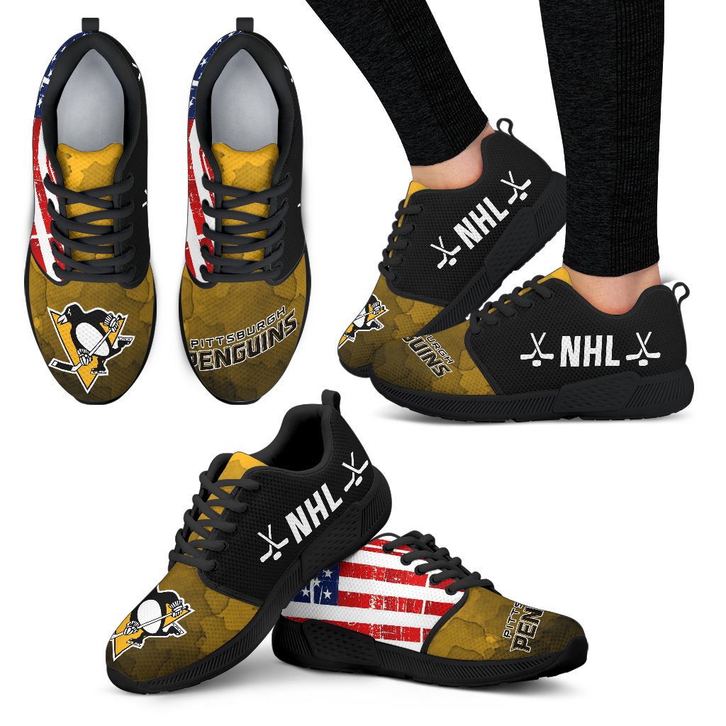 Simple Fashion Pittsburgh Penguins Shoes Athletic Sneakers Simple Fashion Pittsburgh Penguins Shoes Athletic Sneakers