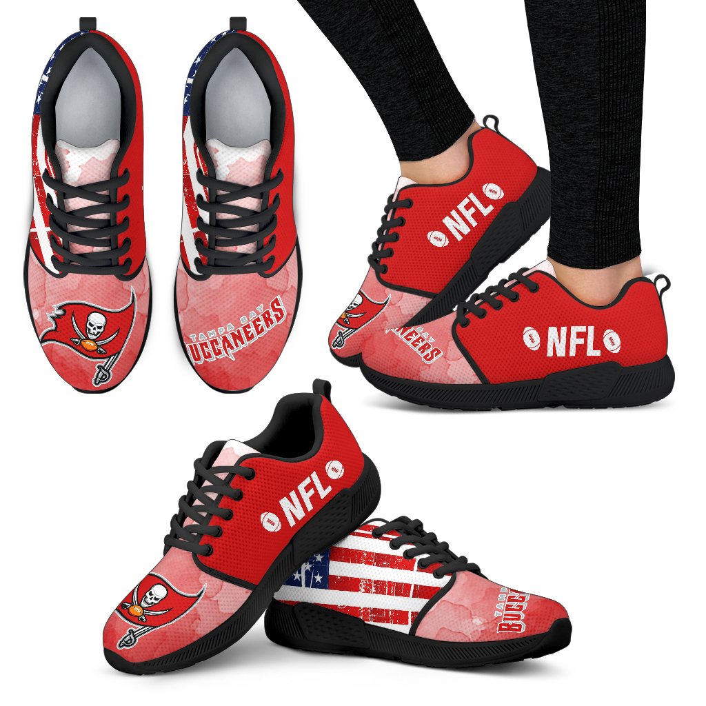 Simple Fashion Tampa Bay Buccaneers Shoes Athletic Sneakers Simple Fashion Tampa Bay Buccaneers Shoes Athletic Sneakers