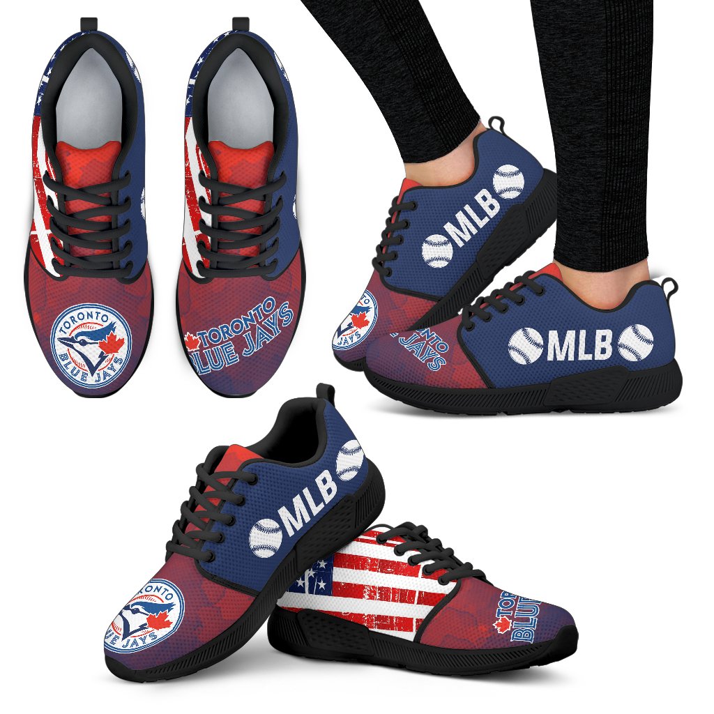 Simple Fashion Toronto Blue Jays Shoes Athletic Sneakers Simple Fashion Toronto Blue Jays Shoes Athletic Sneakers