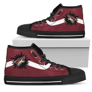 Simple Van Sun Flame Arizona Coyotes High Top Shoes