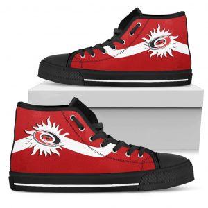 Simple Van Sun Flame Carolina Hurricanes High Top Shoes