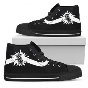 Simple Van Sun Flame Chicago White Sox  High Top Shoes