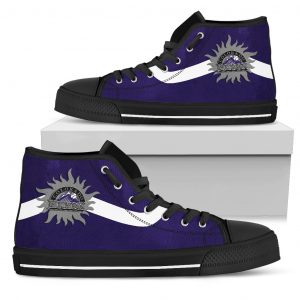 Simple Van Sun Flame Colorado Rockies High Top Shoes