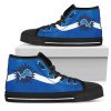 Simple Van Sun Flame Detroit Lions High Top Shoes