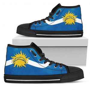 Simple Van Sun Flame Los Angeles Chargers High Top Shoes