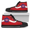 Simple Van Sun Flame Montreal Canadiens  High Top Shoes